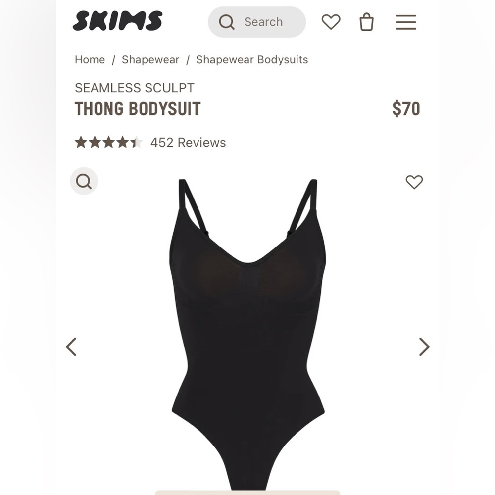 SKIMS SEAMLESS SCULPT THONG BODYSUIT